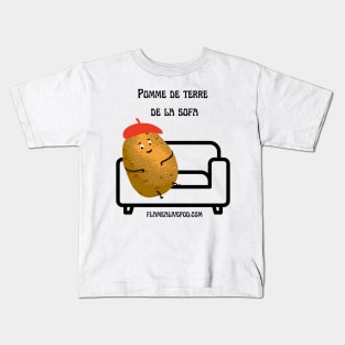 Paris Couch Potato Kids T-Shirt